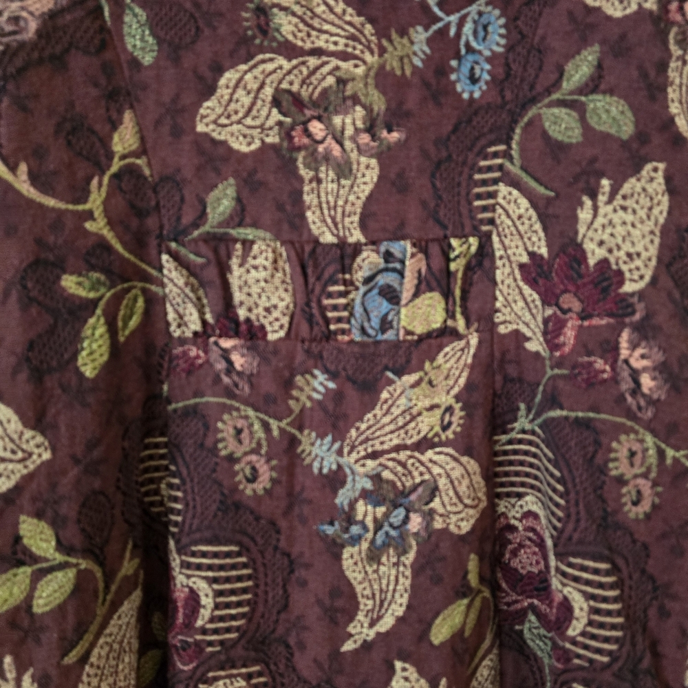 CAbi Womens  Jacobean‎ Floral Brocade Tapestry Coat Size 10  NWOT - Picture 11 of 11